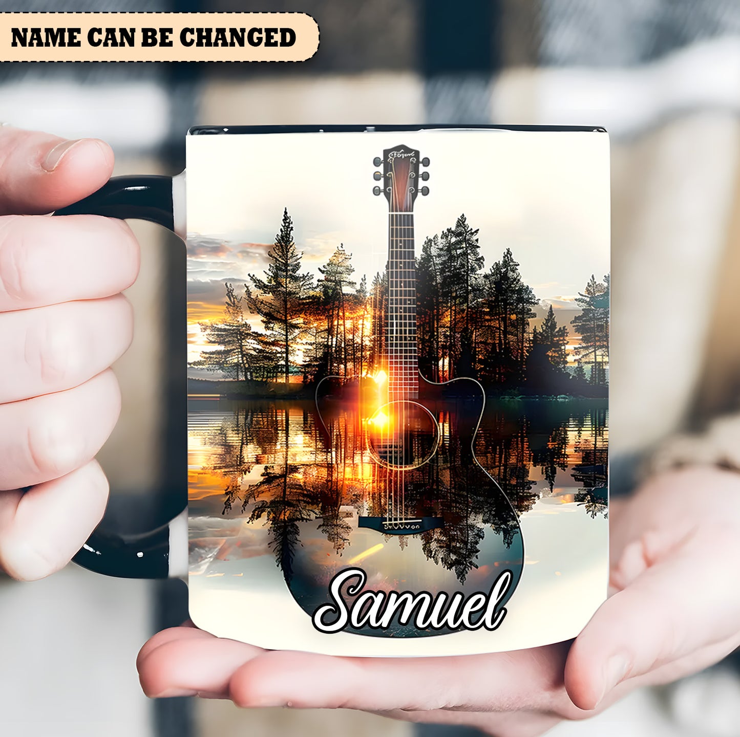 Fantasy Guitar – Personalized Guitar Accent Mug