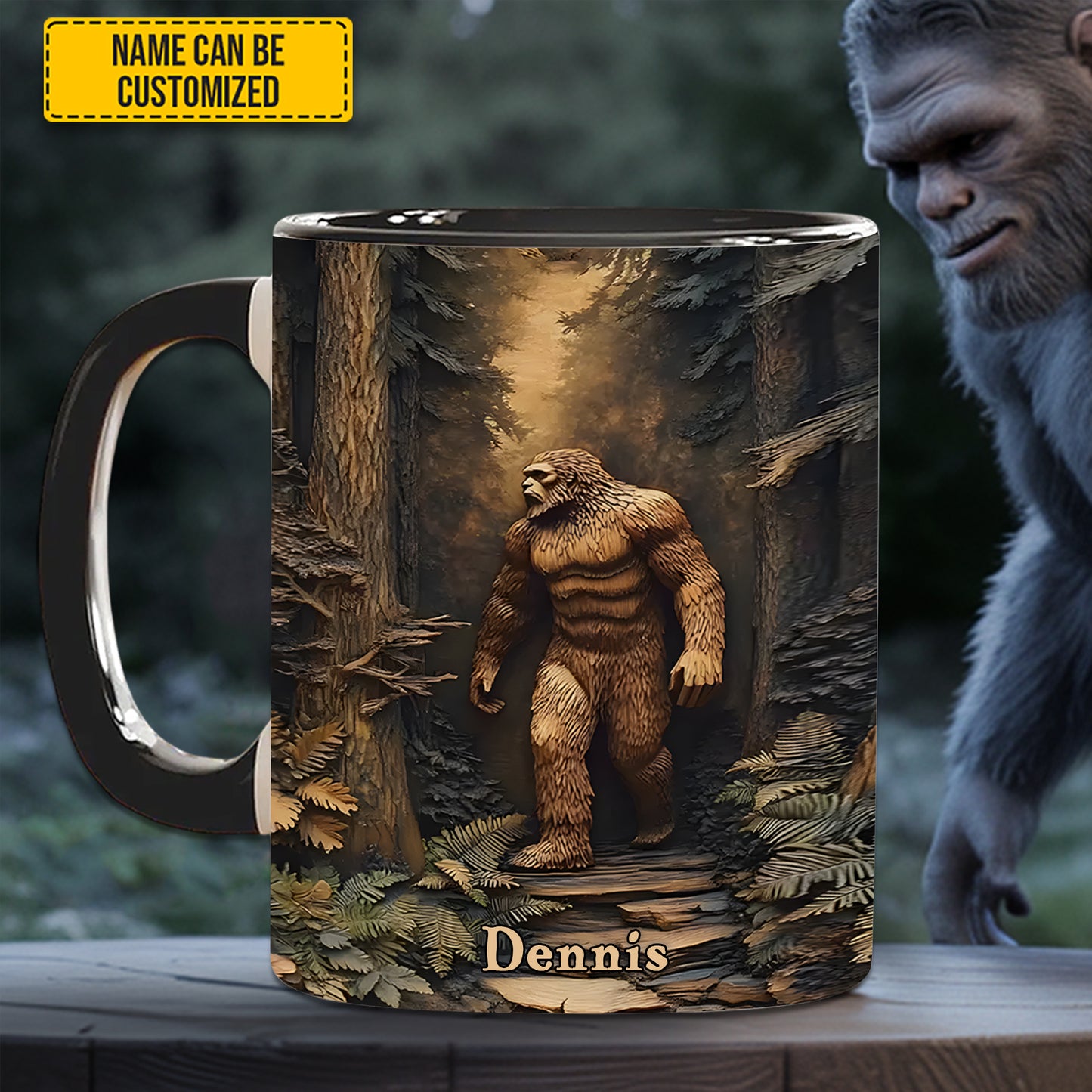 Legend in the Trees – Personalized Sasquatch Accent Mug