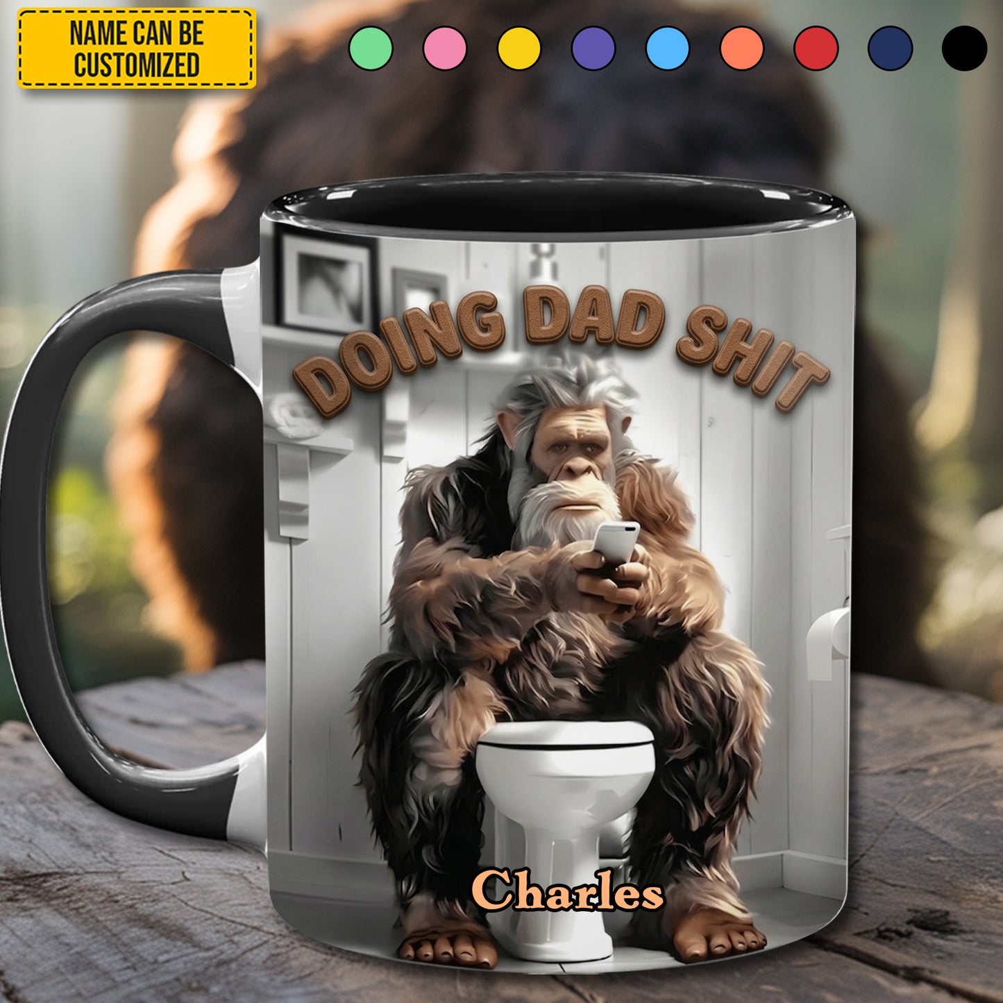 Doing Dad Sh*t - Personalized Dad Accent Mug