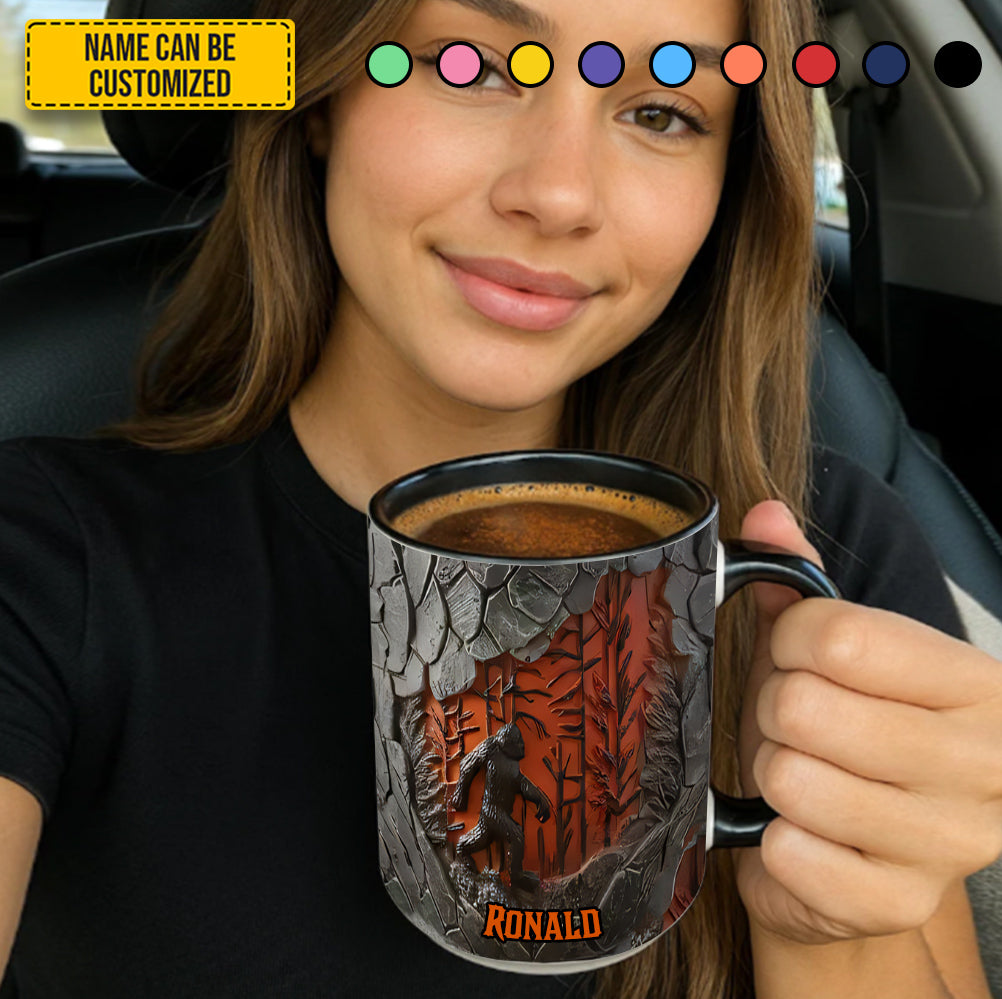 Legend The Trees Personalized Bigfoot Accent Mug