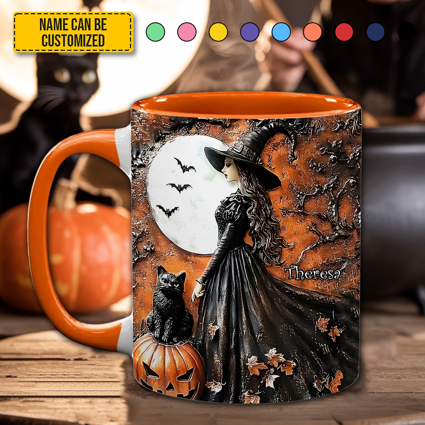 Halloween Witch - Personalized Witch Accent Mug