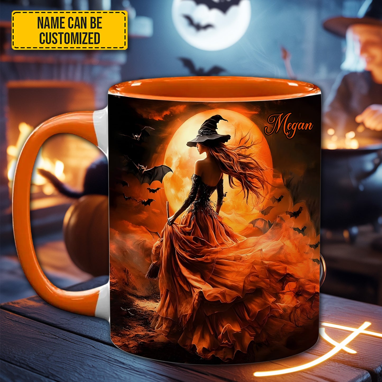 Halloween Witch - Personalized Witch Accent Mug