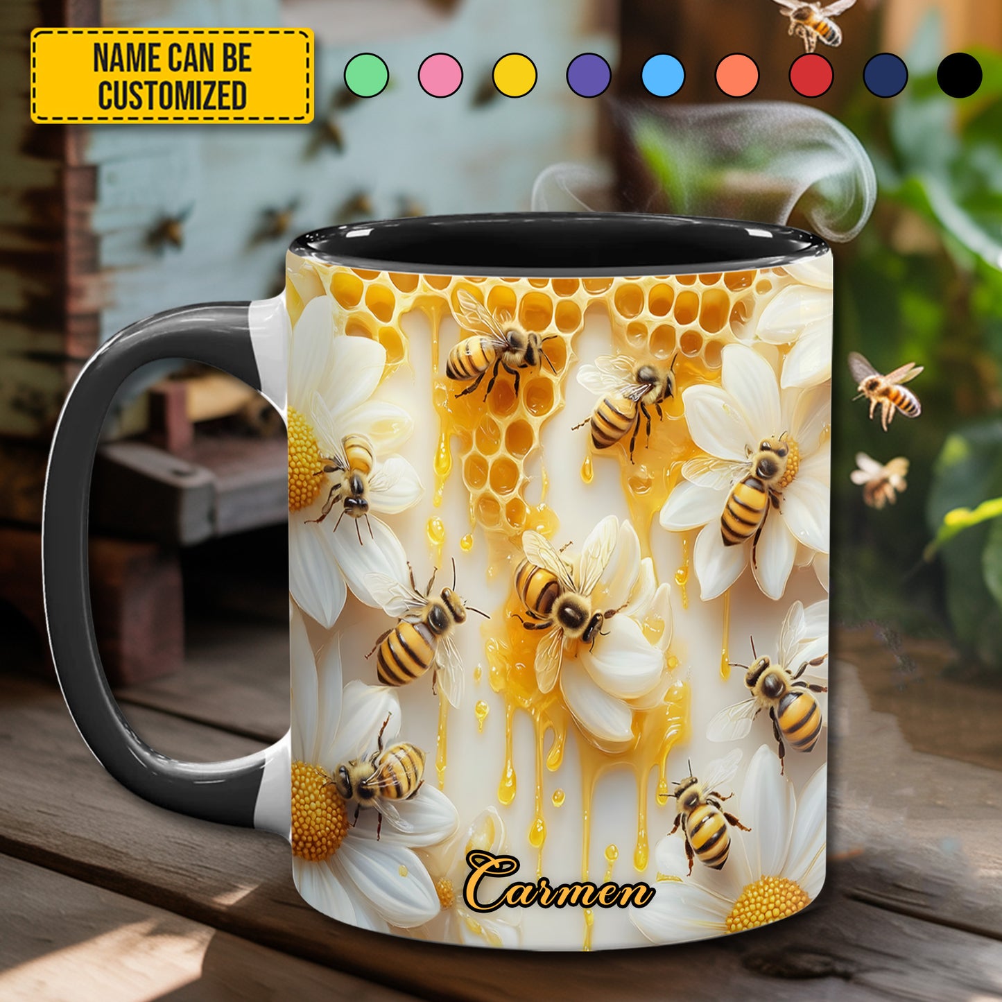Sweet Bee - Personalized Bee Accent Mug