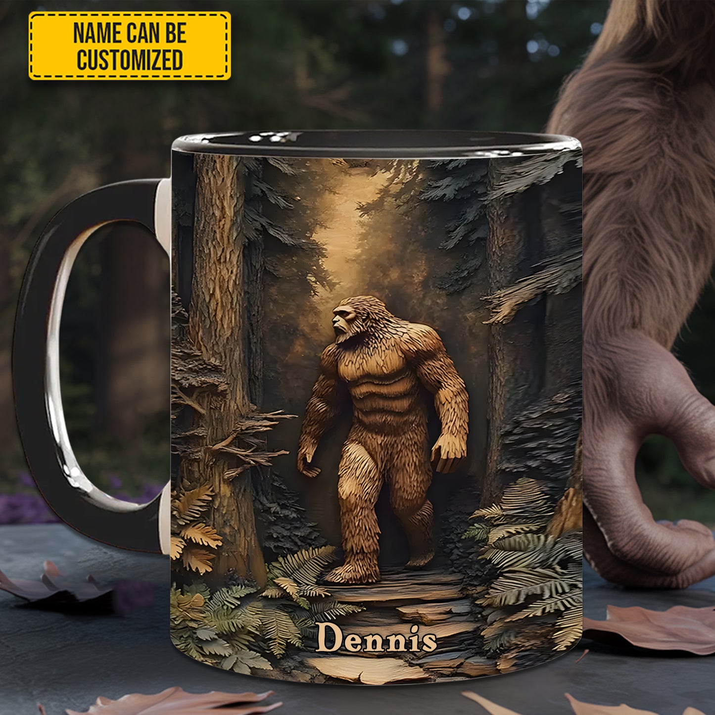 Legend in the Trees – Personalized Sasquatch Accent Mug