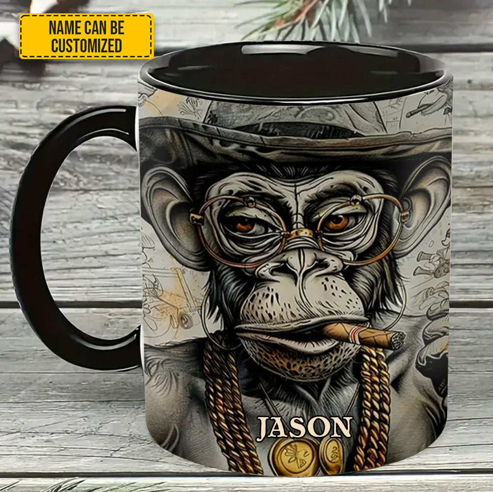 VINTAGE GORILLA - Personalized Gorilla Accent Mug