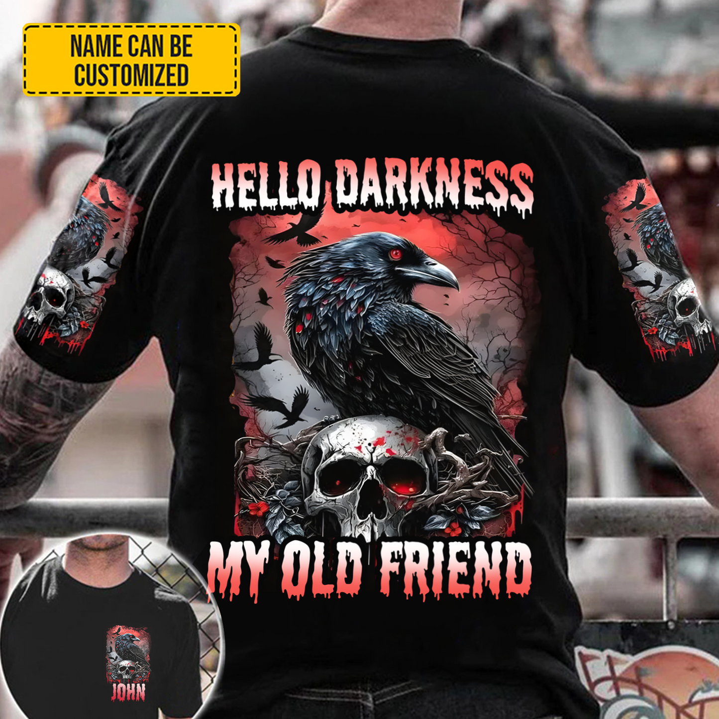 Hello Darkness My Old Friend - Personalize All Over Print