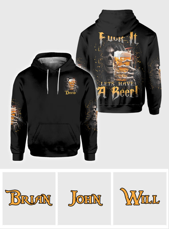 Lets Have A Beer! - Personalized Beer All Over Print Shirt