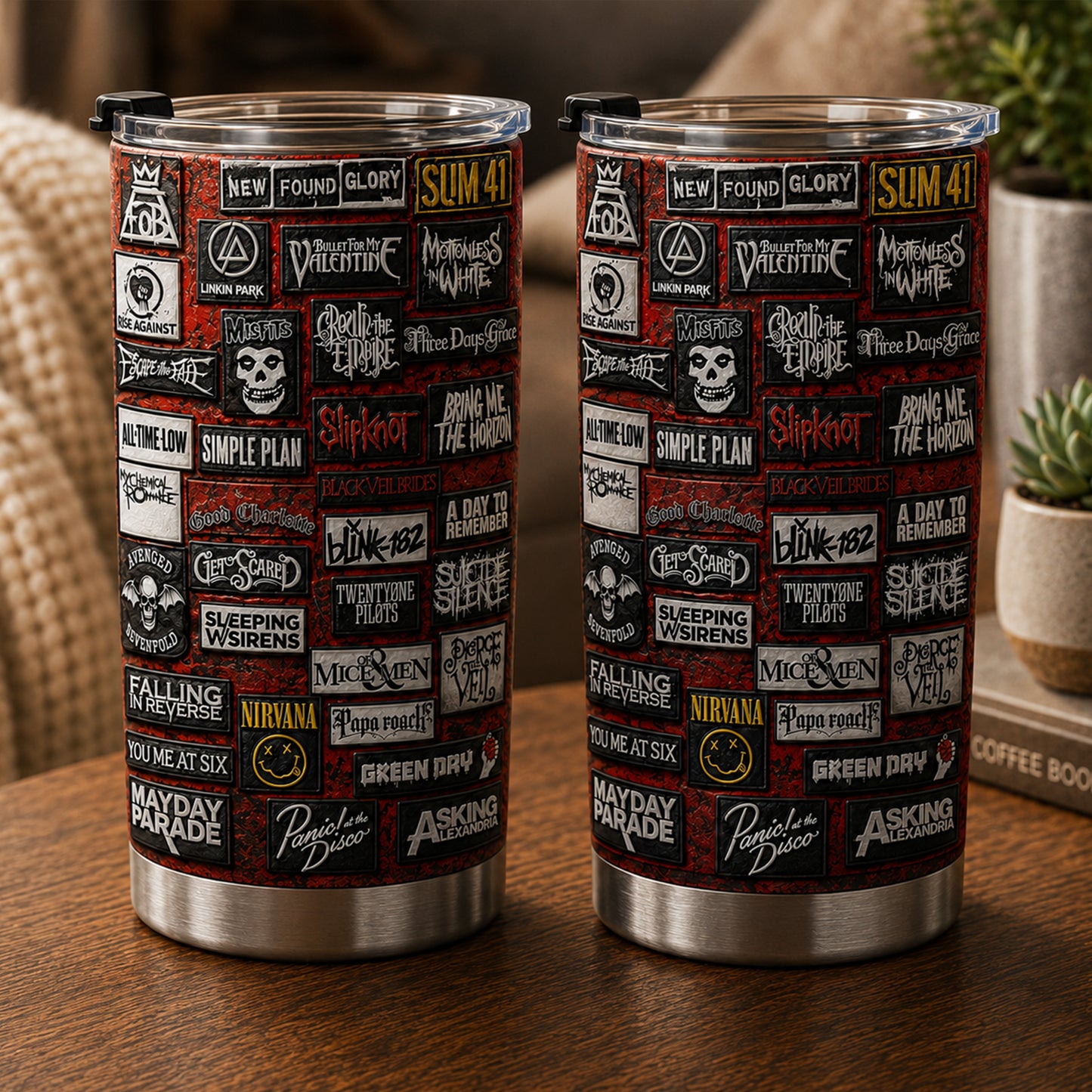 Rock Lovers - Classic Rock Legends Tumbler Version 3