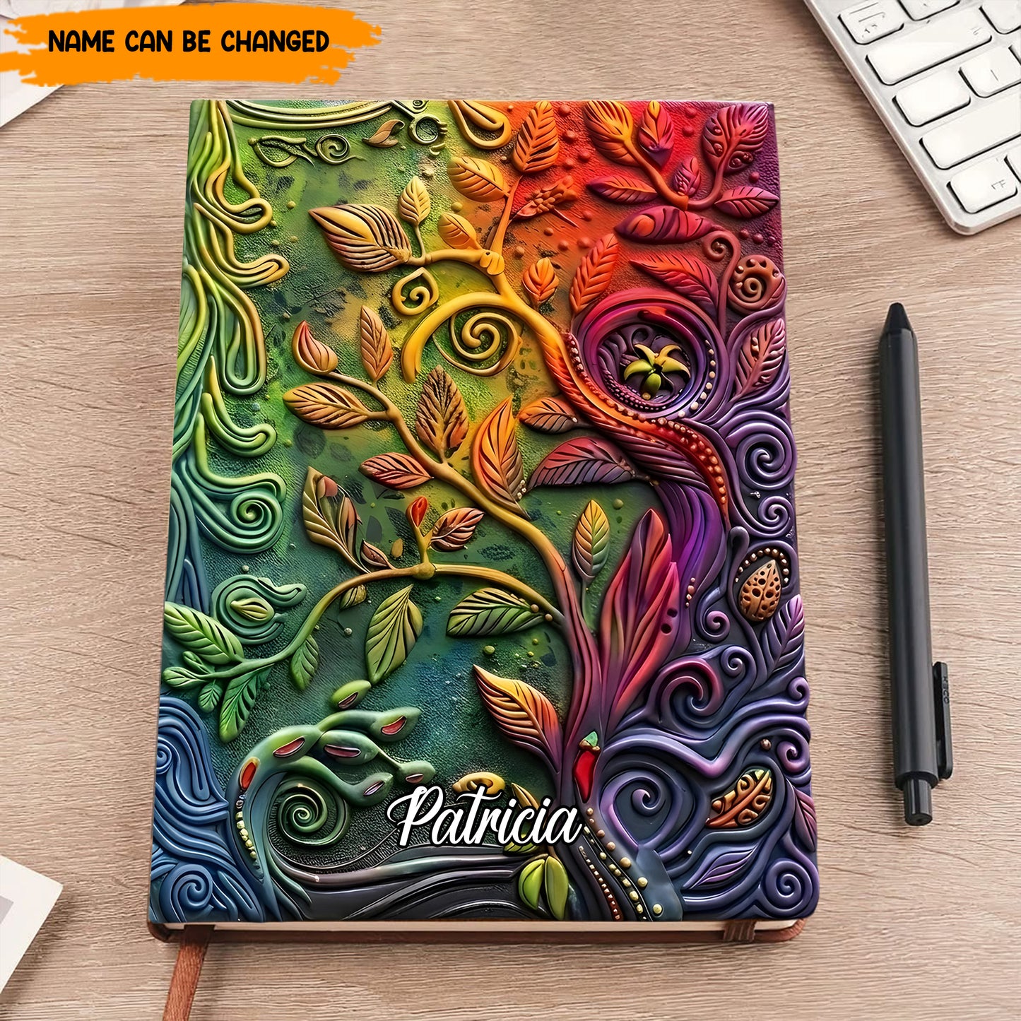 Personalized Tree of Life Leather Journal