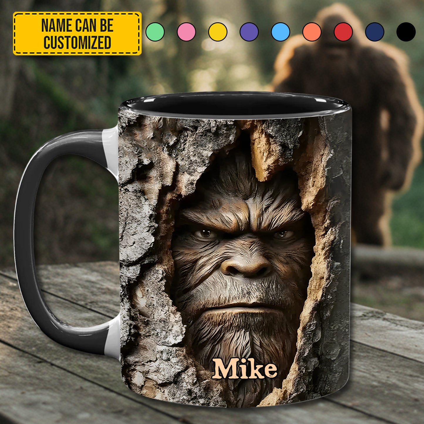 Legendary Bigfoot – Personalized Funny Accent Mug