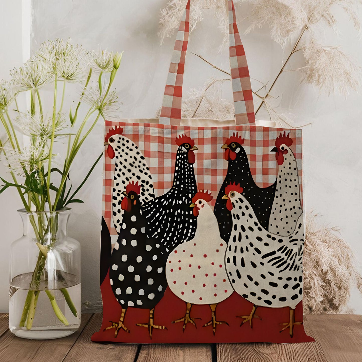 Farmhouse Chicken Tote Bag