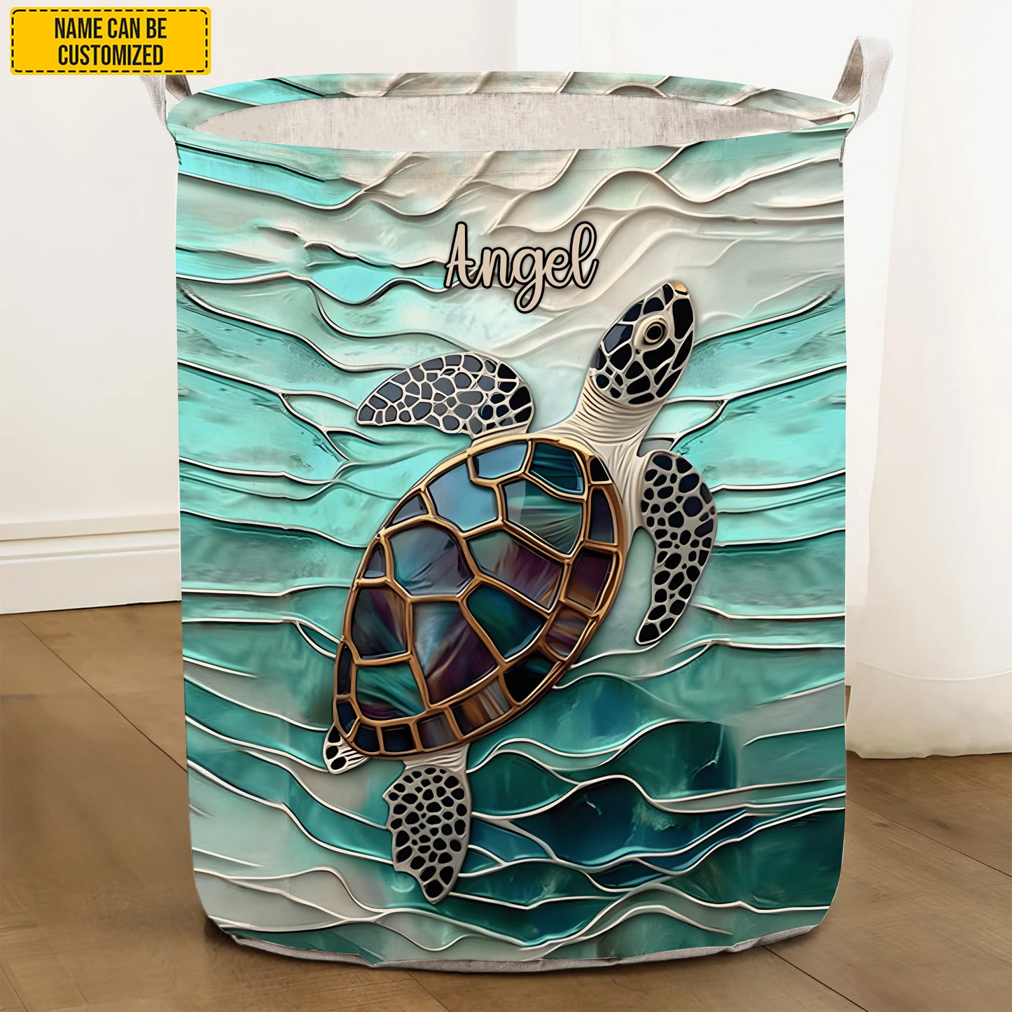 Ocean Turtle – Personalized Turtle Laundry Hamper
