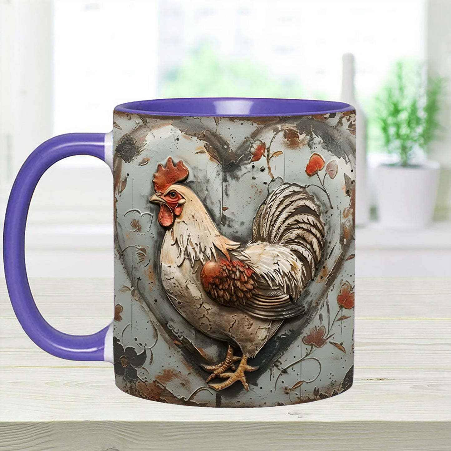 Chicken - Personalized Chicken Accent Mug