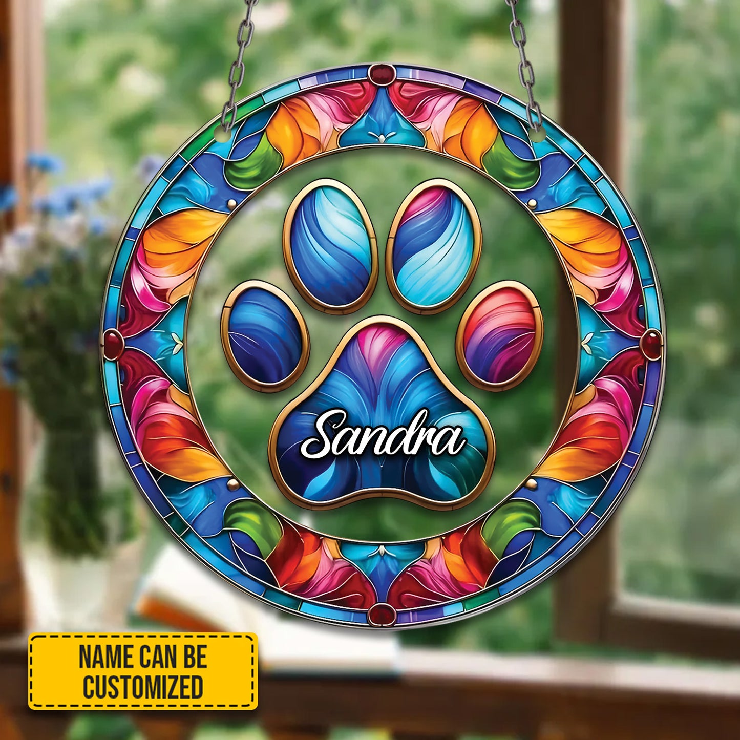 Paw Print - Personalized Acrylic Window