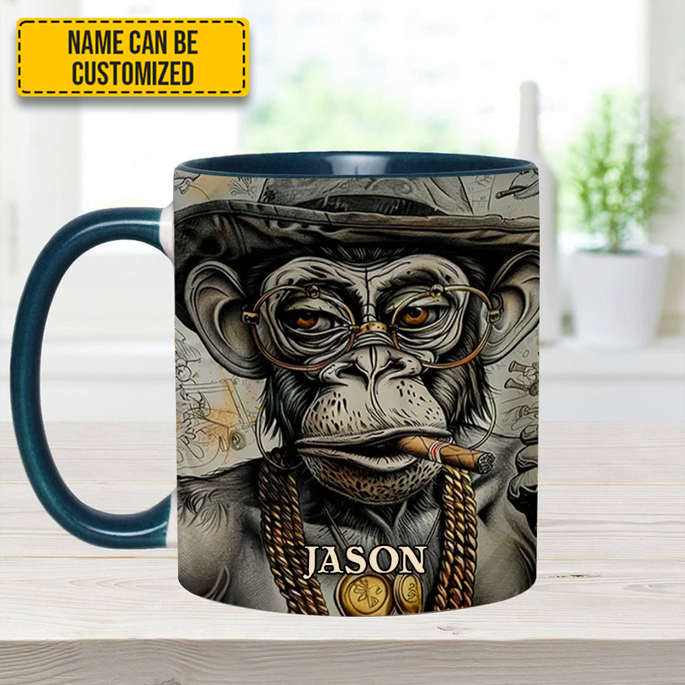 VINTAGE GORILLA - Personalized Gorilla Accent Mug