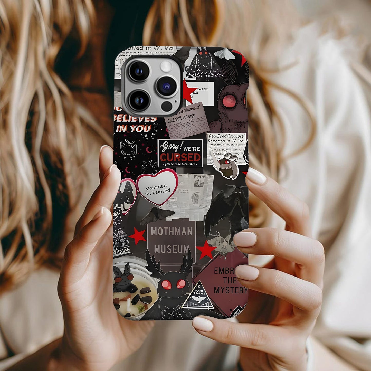 Mothman Museum Collage Phone Case