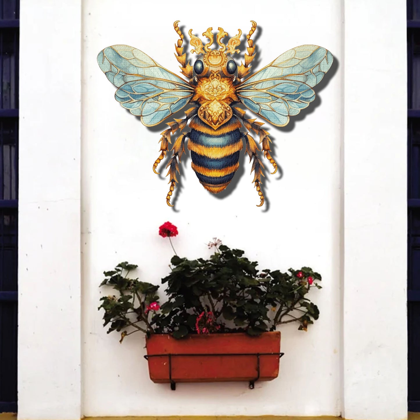 Beautiful Bee Metal Sign - Perfect Gift For Home