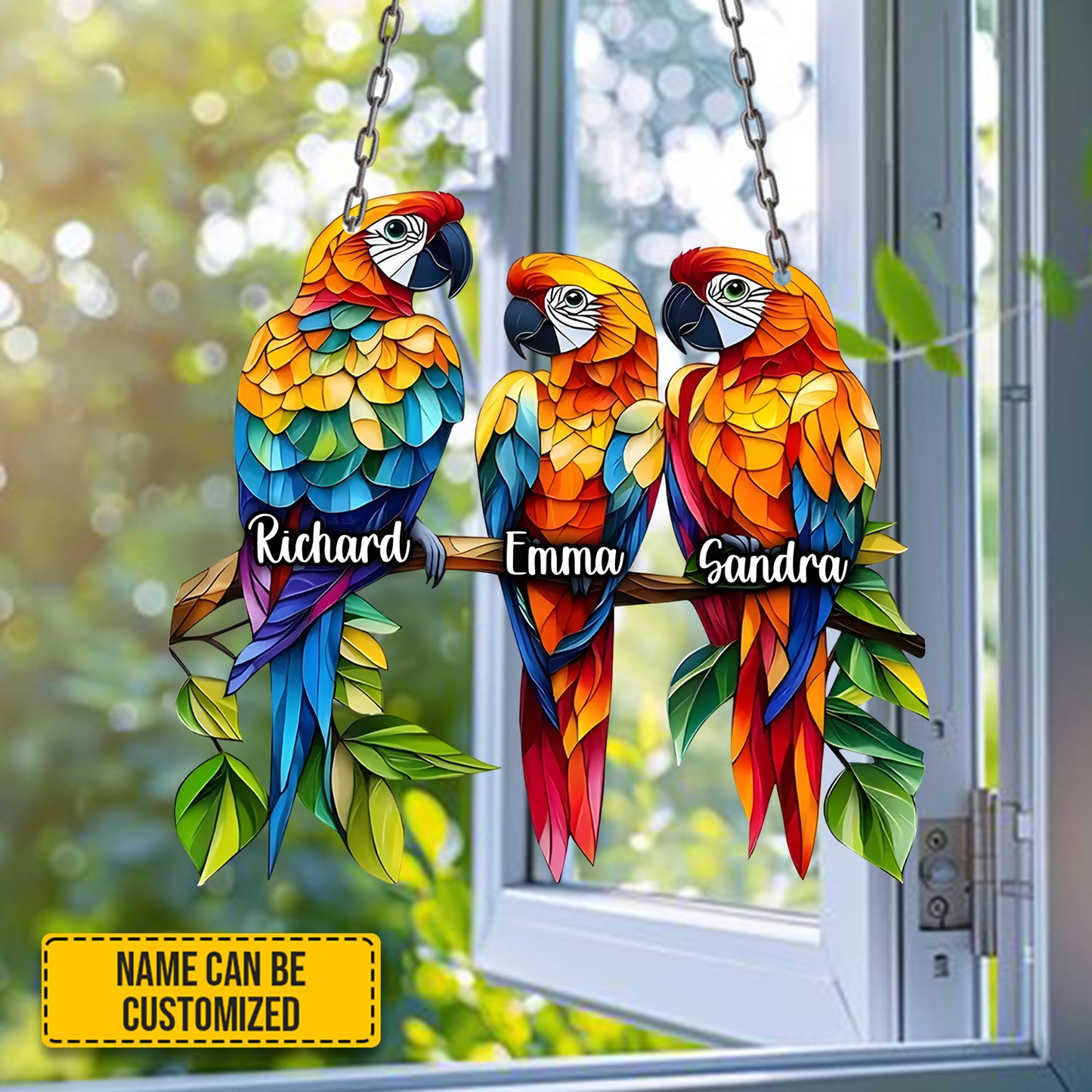 Bird acrylic window - Personalized Acrylic Window