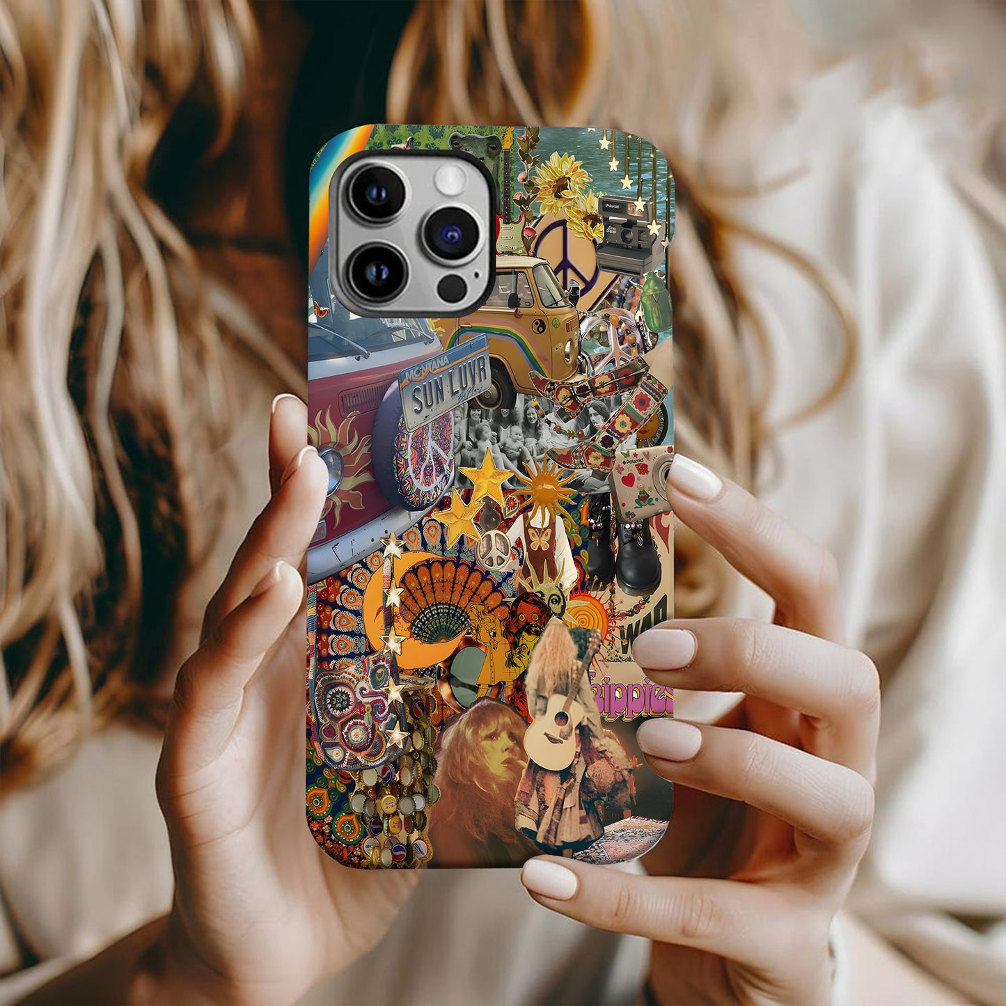Psychedelic Hippie Collage Phone Case