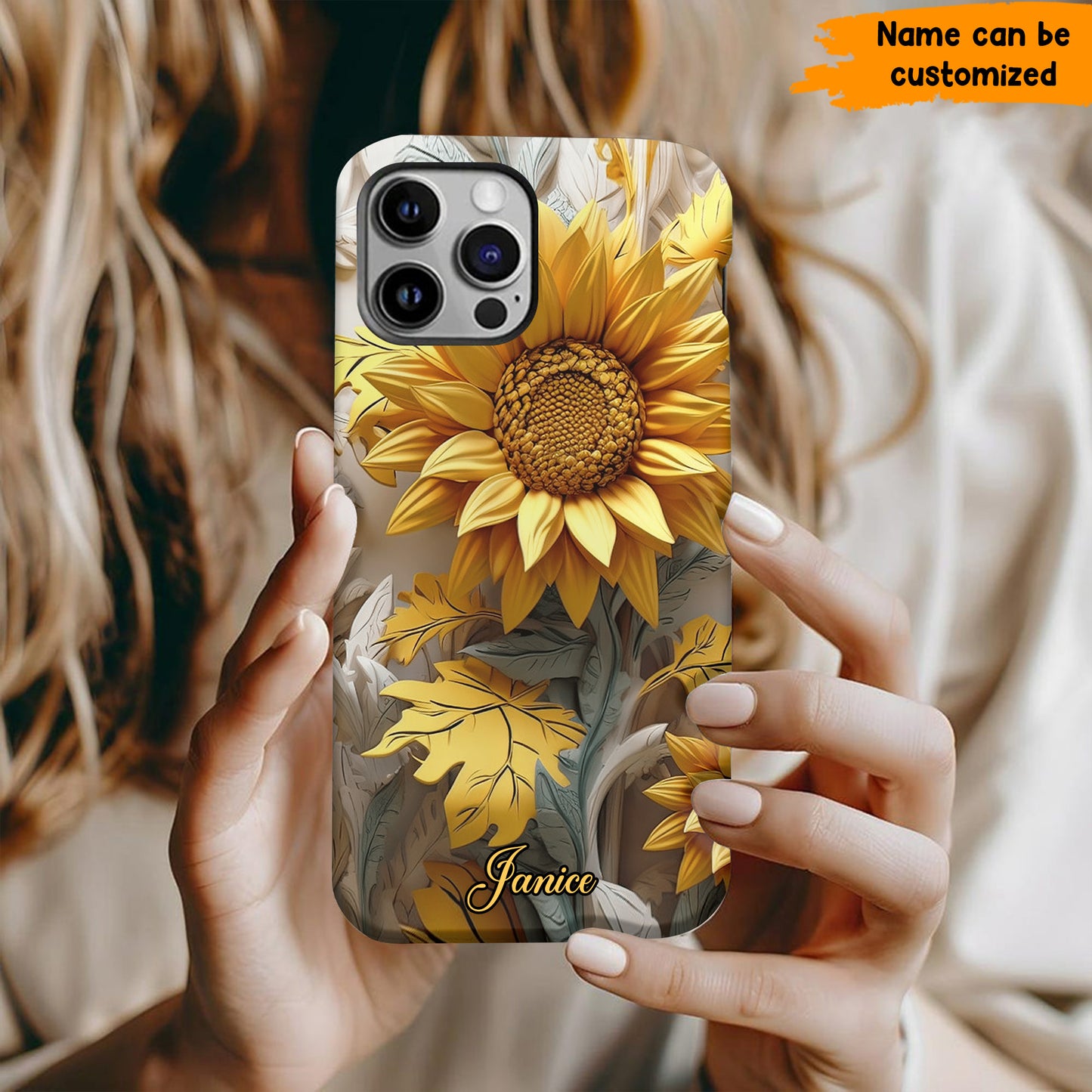 Sunflower Phone case, Personalized Phone Case