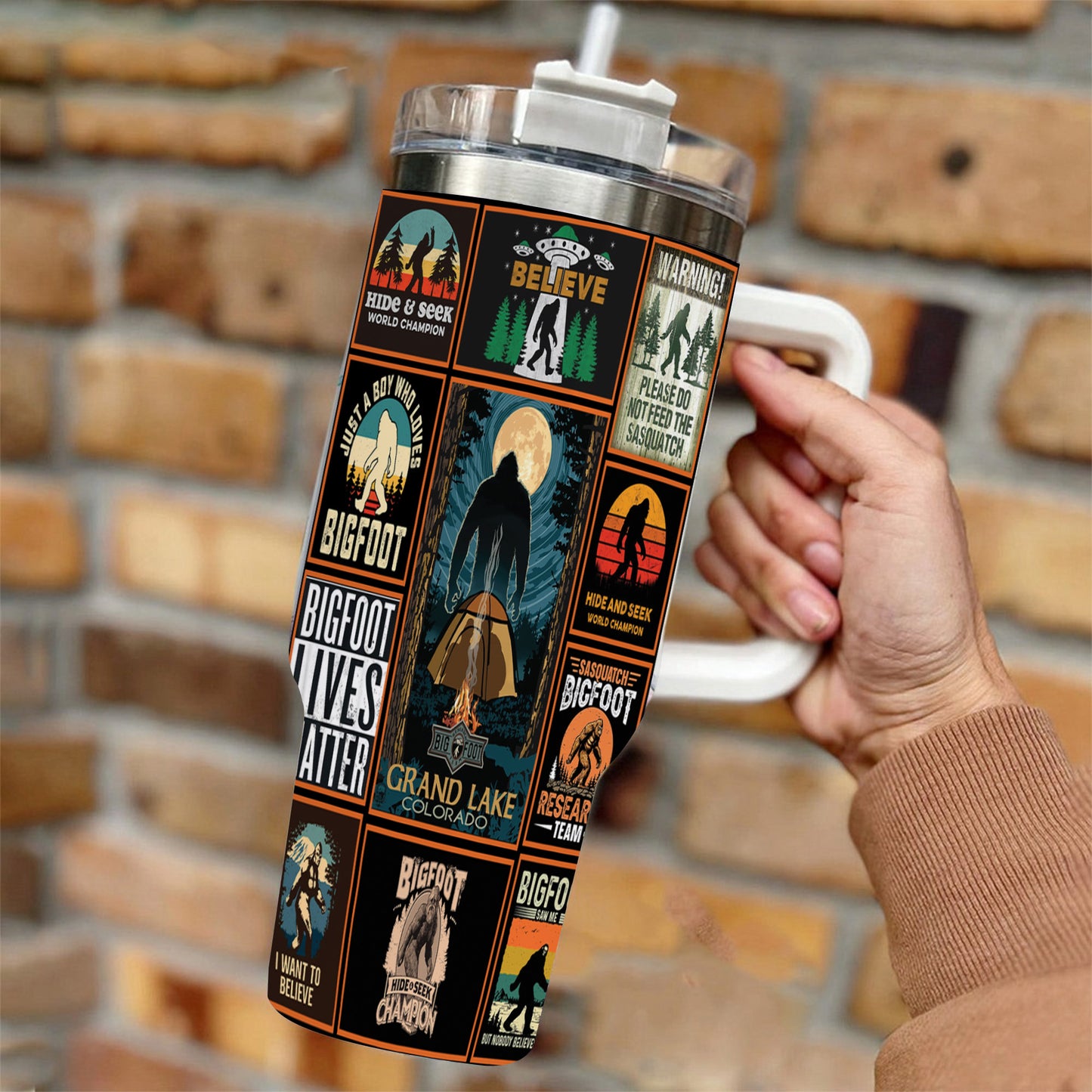 The Bigfoot Vintage Collection Tumbler With Handle 40oz
