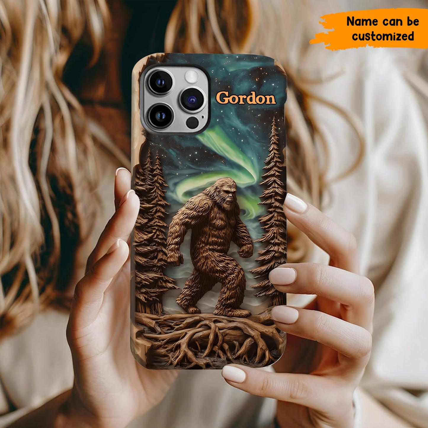 Legend in the Trees – Personalized Bigfoot Phone Case