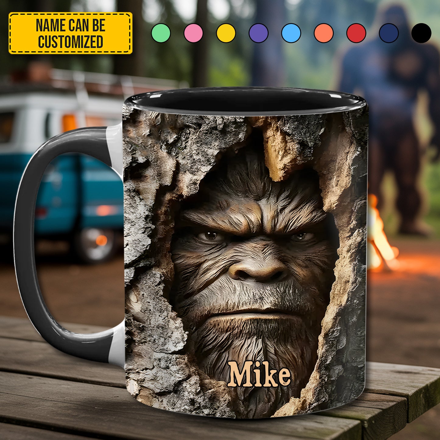 Legendary Bigfoot – Personalized Funny Accent Mug