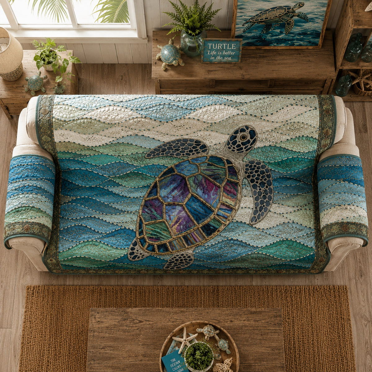 Sea Turtle Sofa Cover