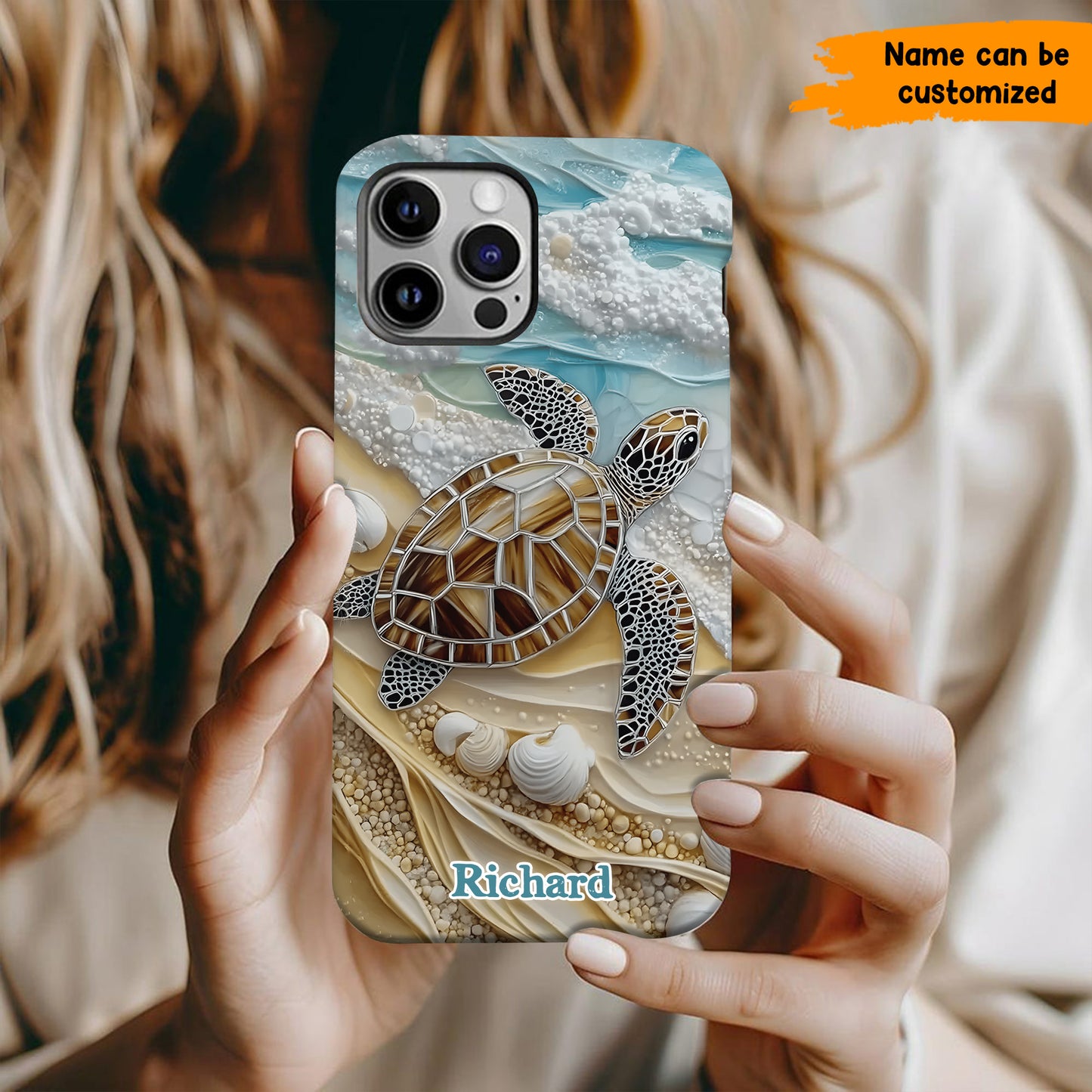 Love Turtle - Personalized Turtle Phone Case