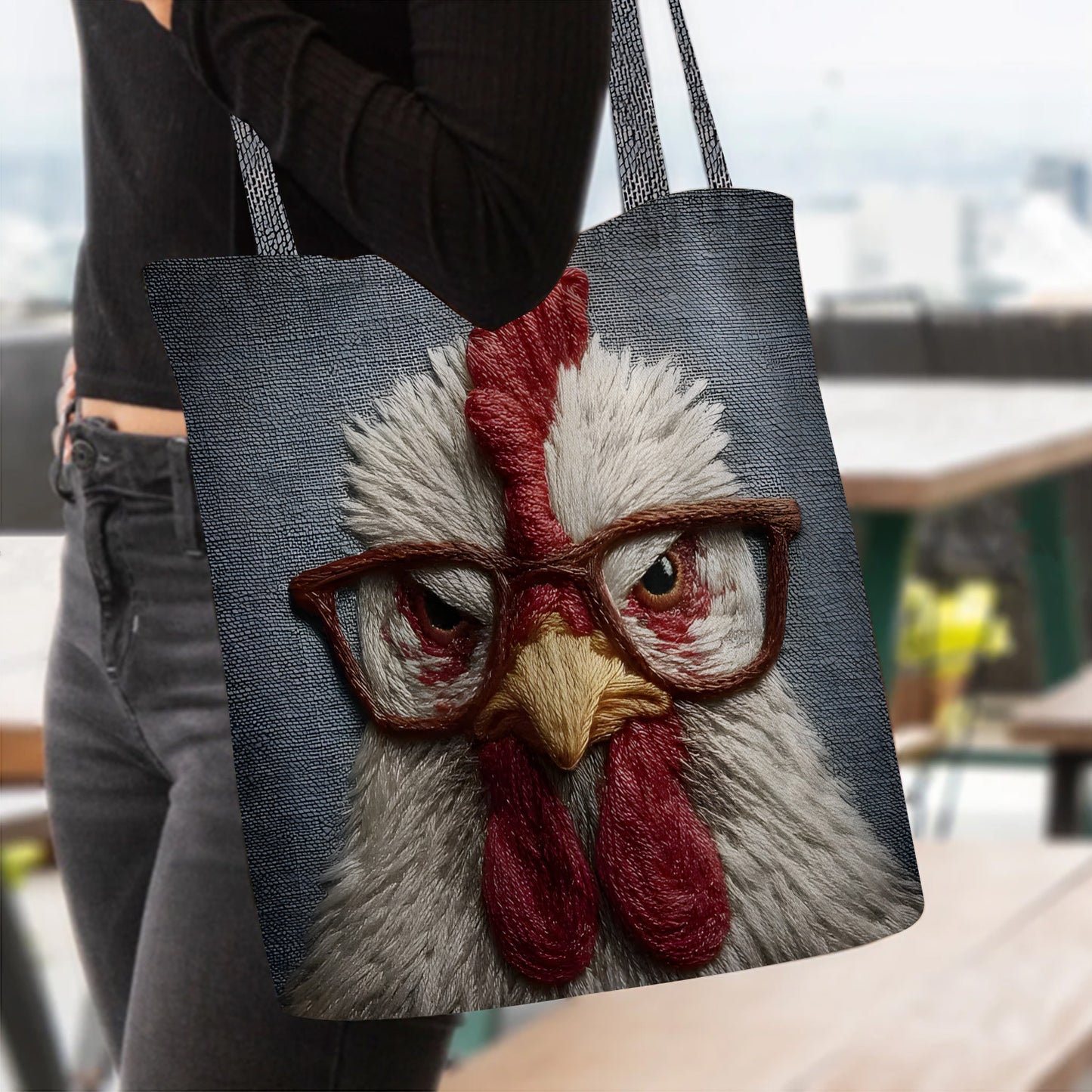Funny Chicken Tote Bag