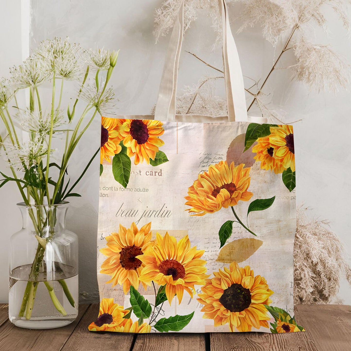 Vibrant Sunflower - Sunflower Tote Bag