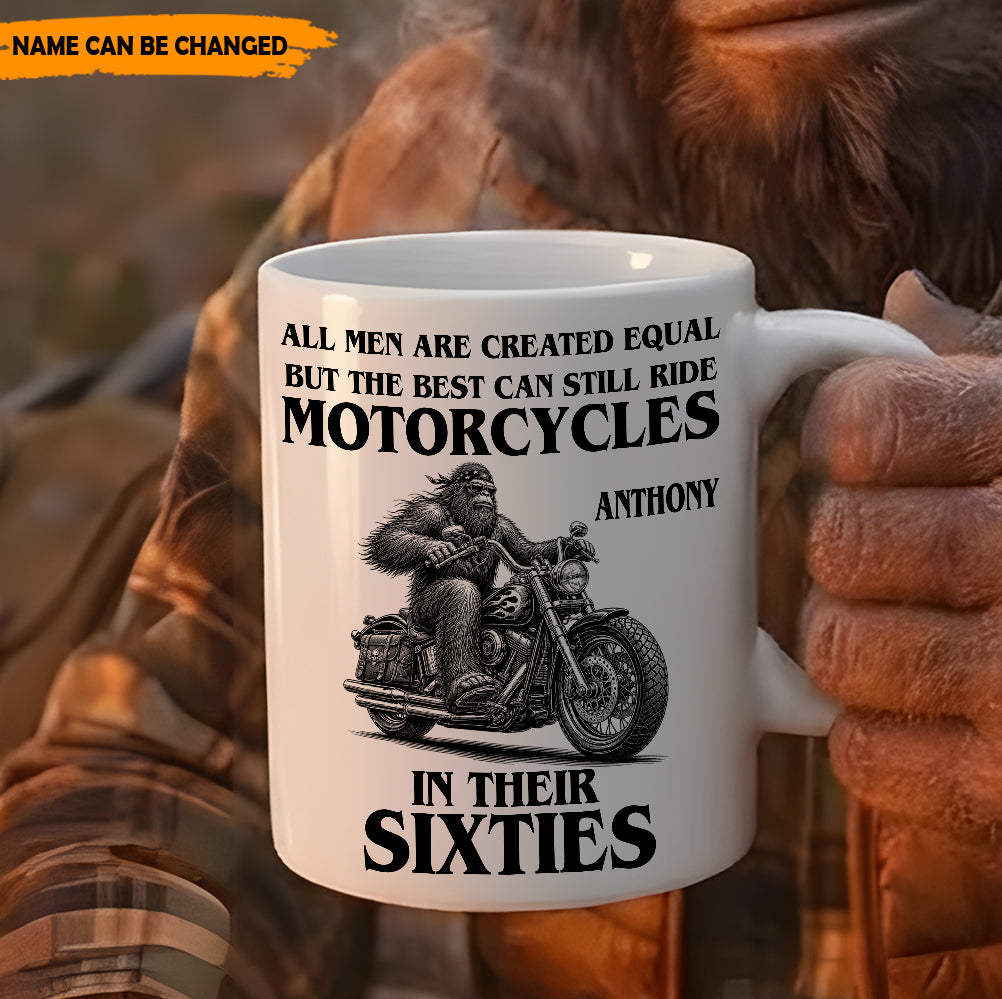 Still Riding In Their Sixties - Personalized Biker White Mug