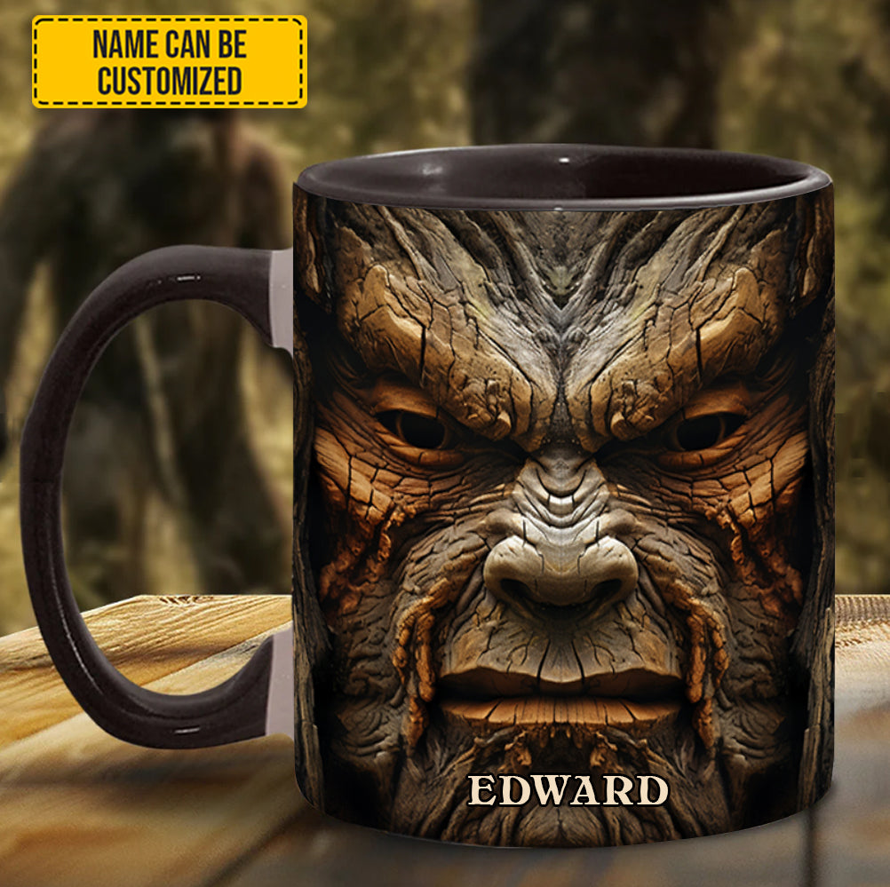 Bigfoot Saw Me - Personalized Bigfoot Accent Mug