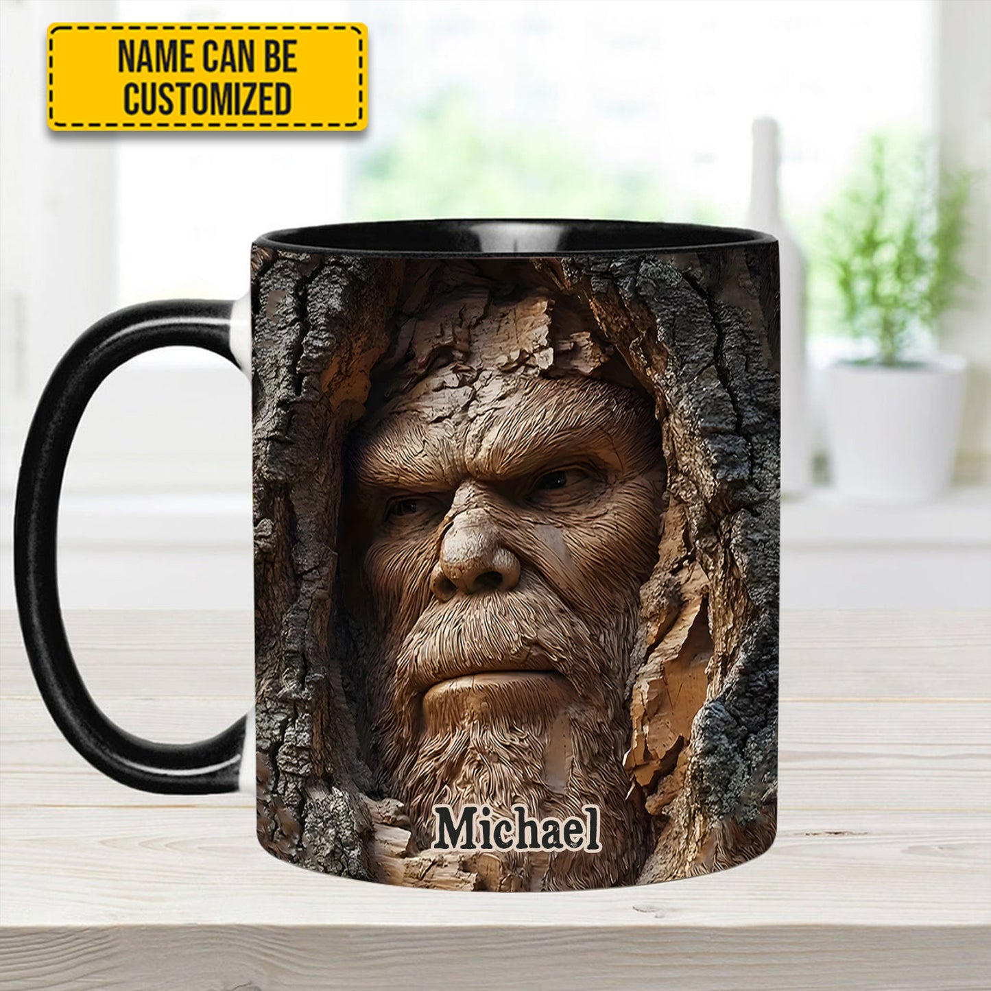 Forest Guardian – Personalized Bigfoot Accent Mug