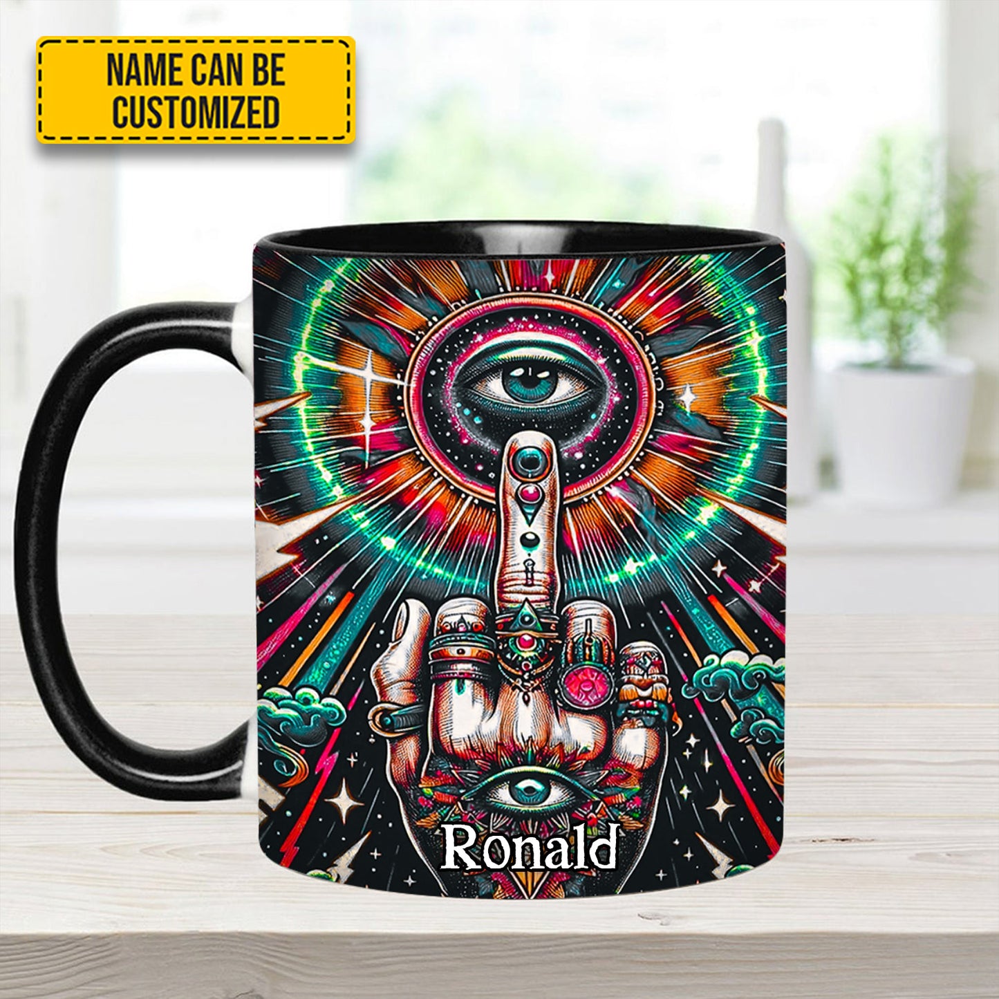 Psychedelic Rock – Personalized Accent Mug