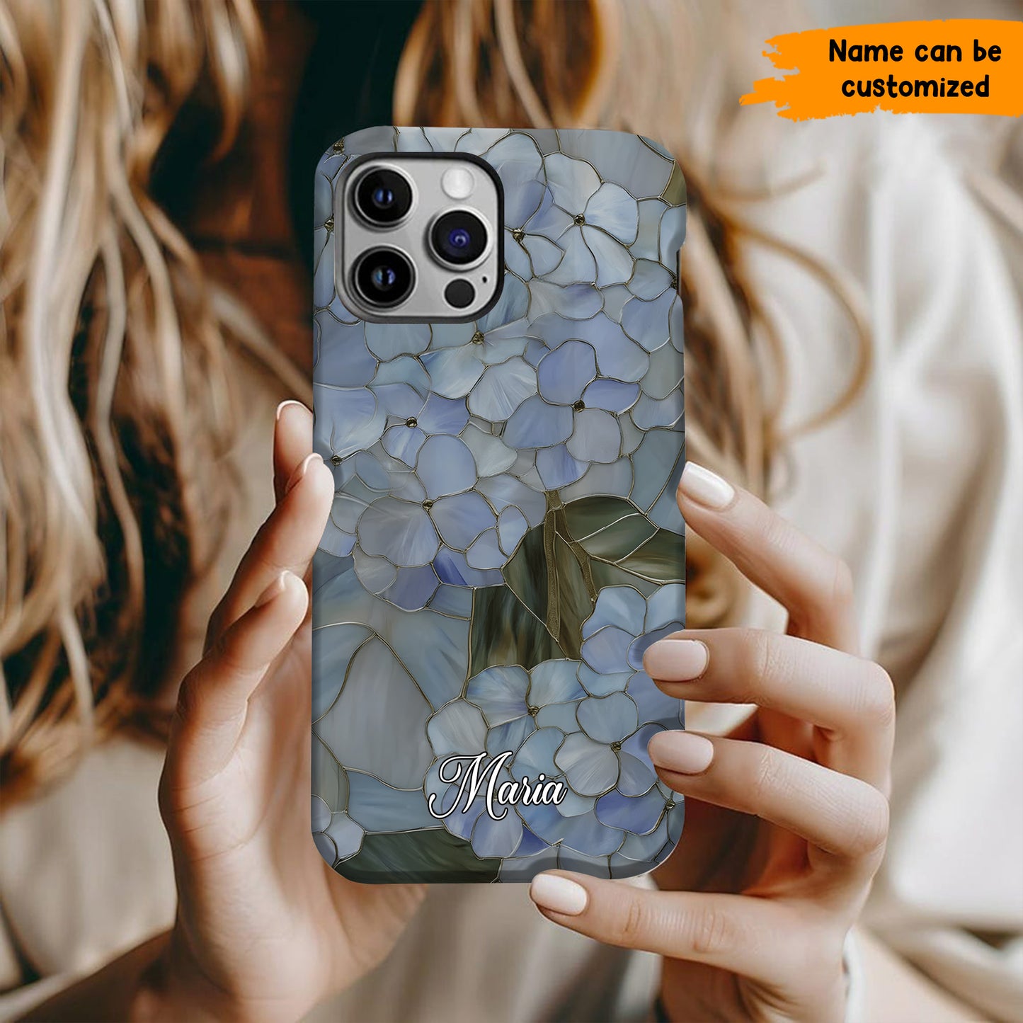 Blue Hydrangea Flower Phone Case - Personalized Phone Case