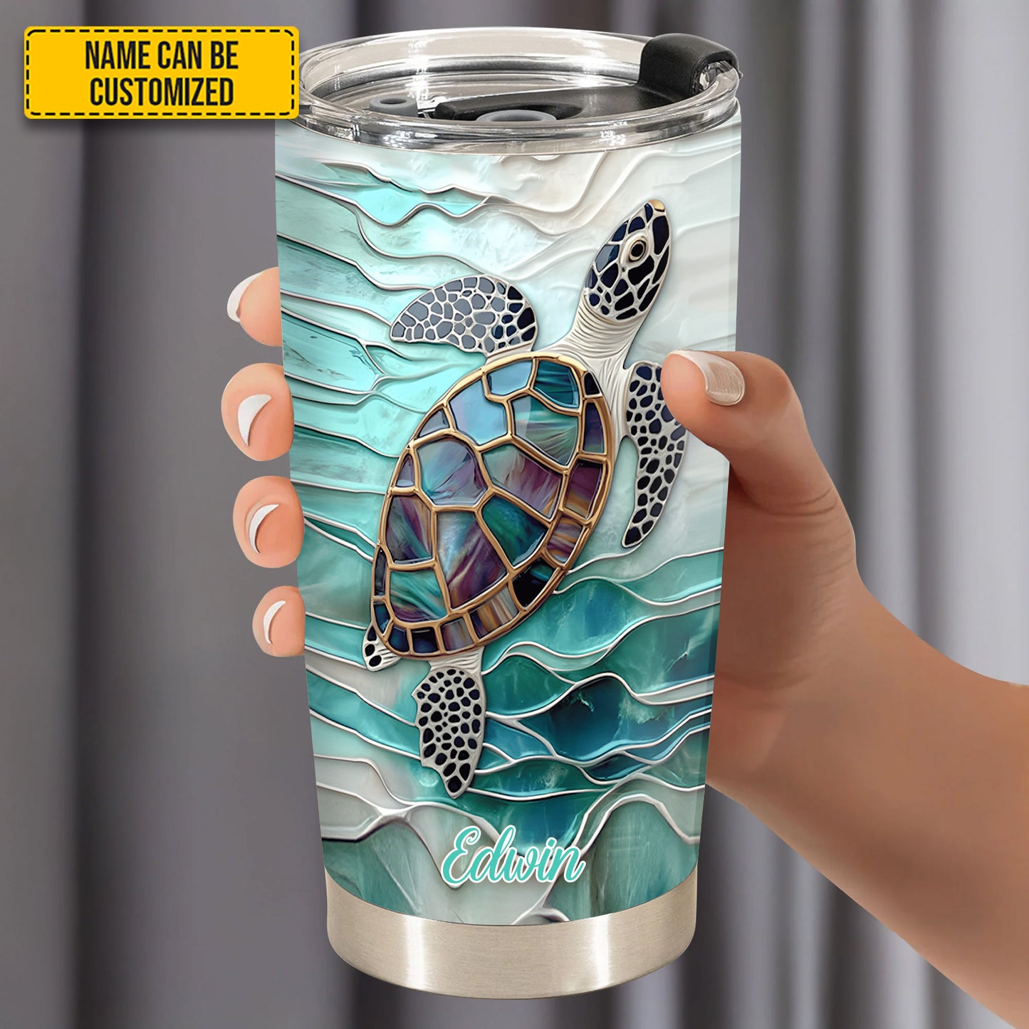 Turtle Ocean - Personalized Turtle Tumbler