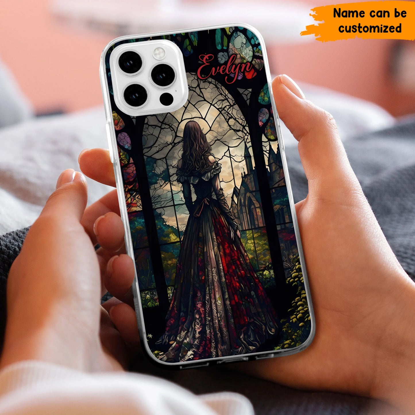 Beautiful Witch Stained Glass - Personalized Witch Phone Case