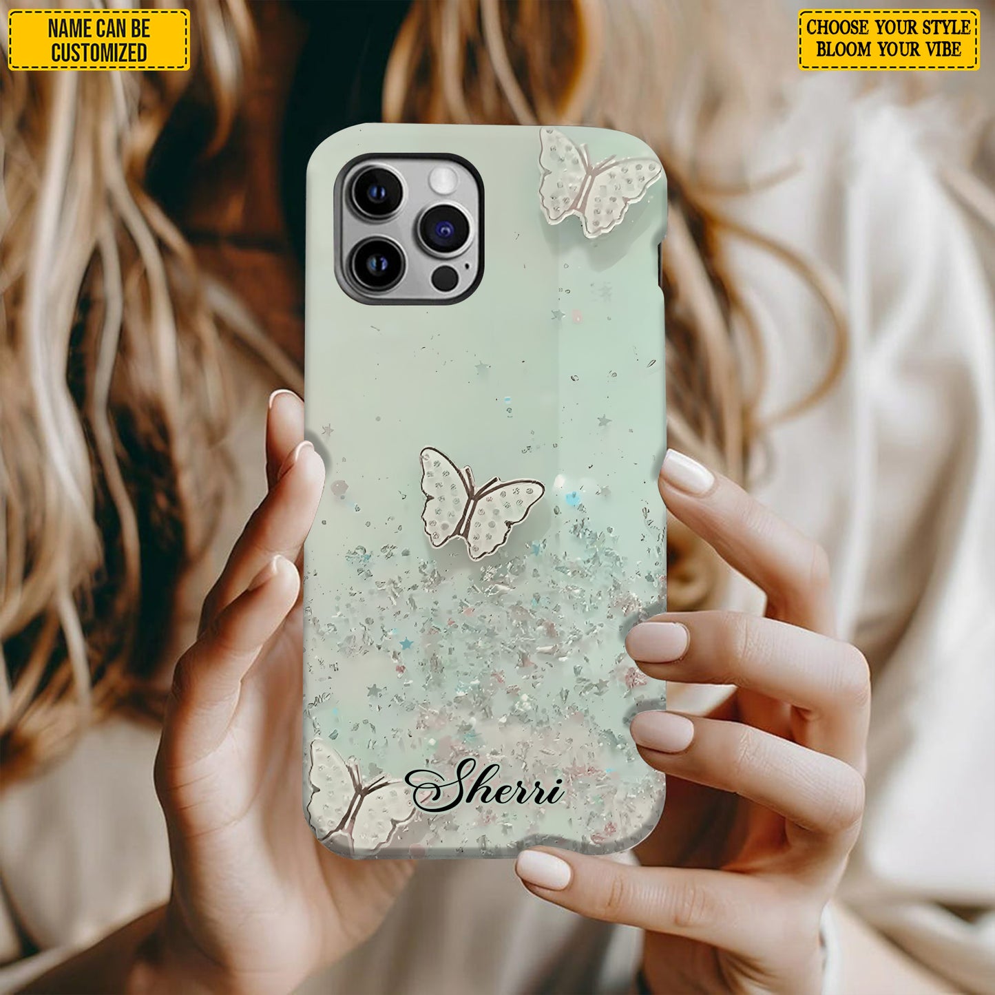 Beautiful Butterfly- Personalized Phone Case