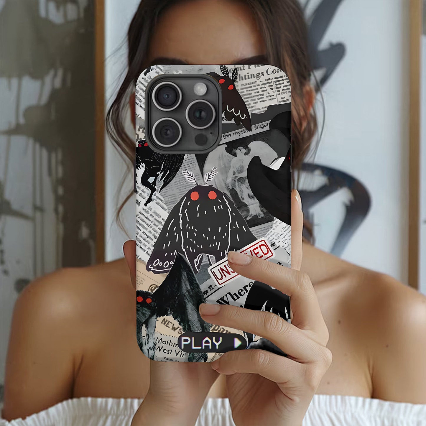 Mothman “Unsolved” Phone Case