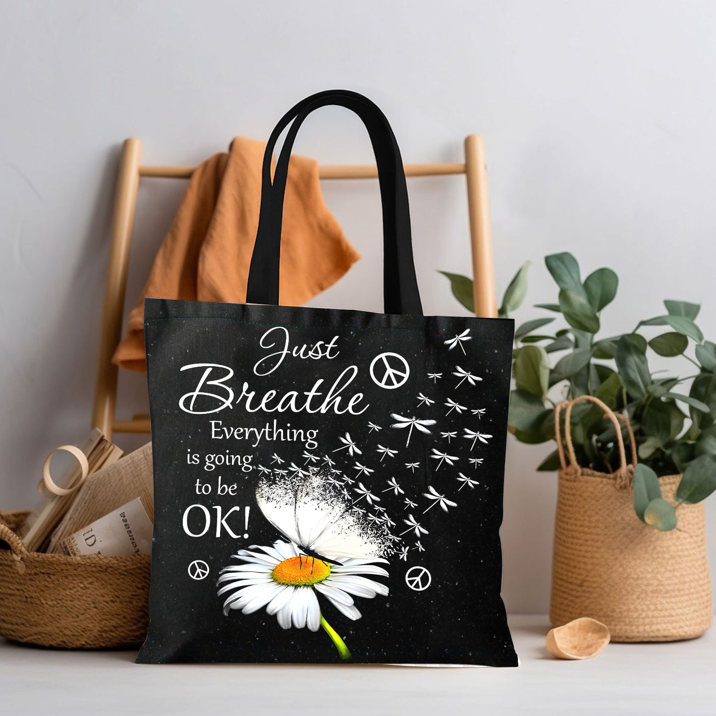 Just Breath - Daisy Tote Bag