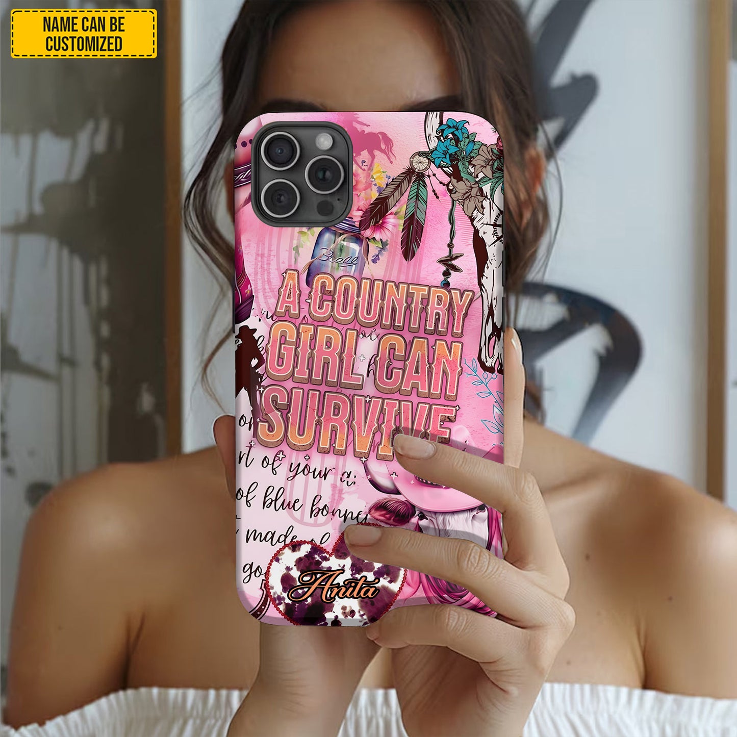 Western Cowgirl Phone Case - Personalized Phone Case