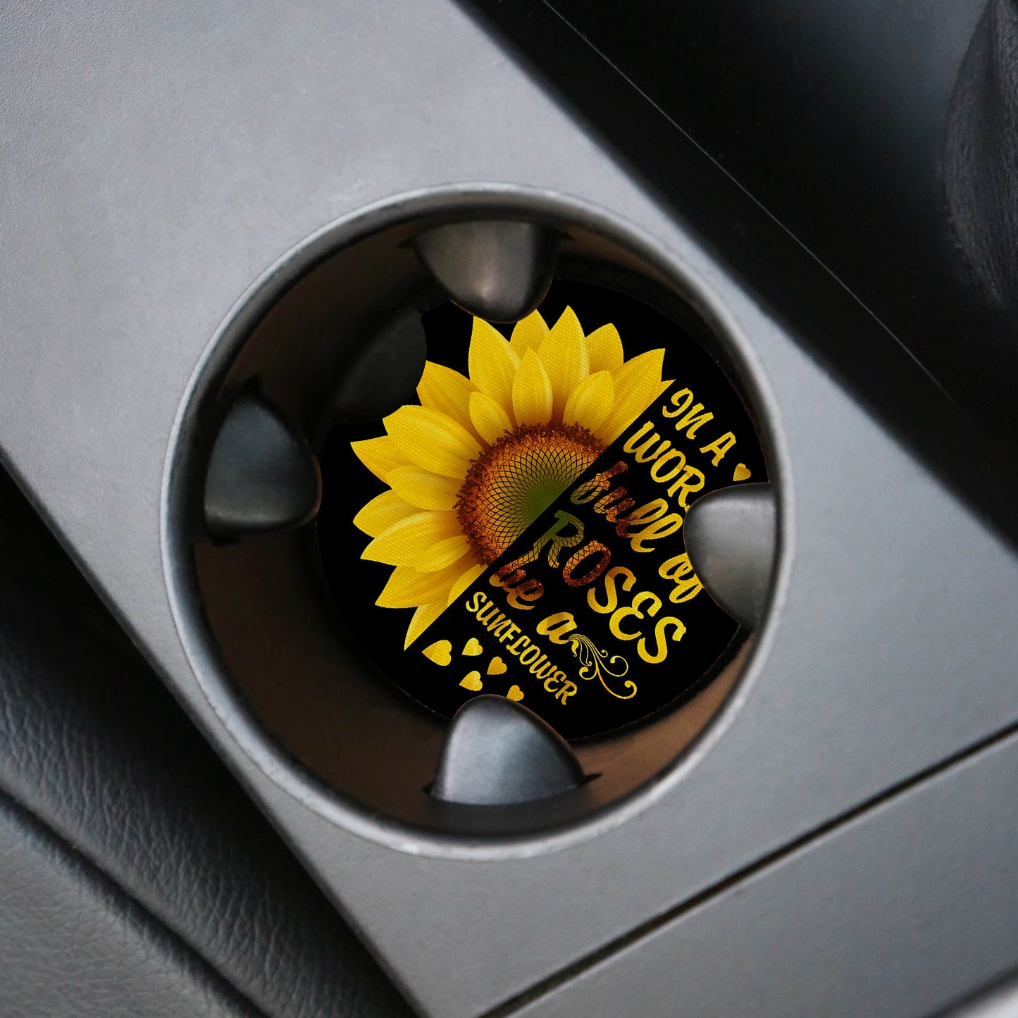Sunflower Car Coaster