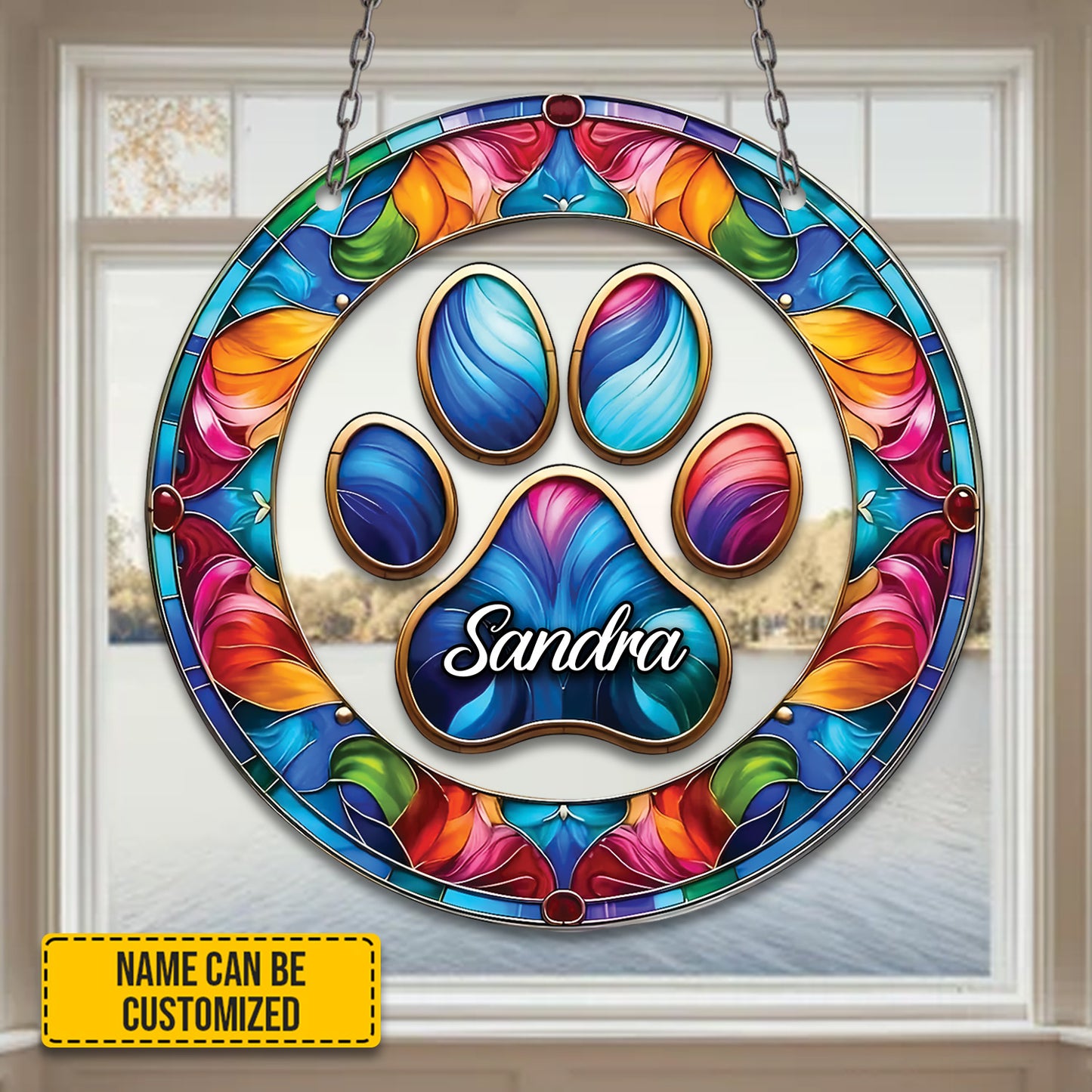 Paw Print - Personalized Acrylic Window