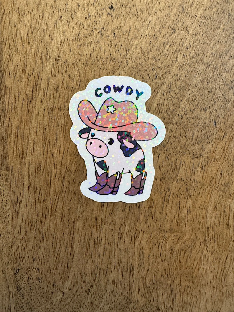 Cowdy Cowboy Sticker