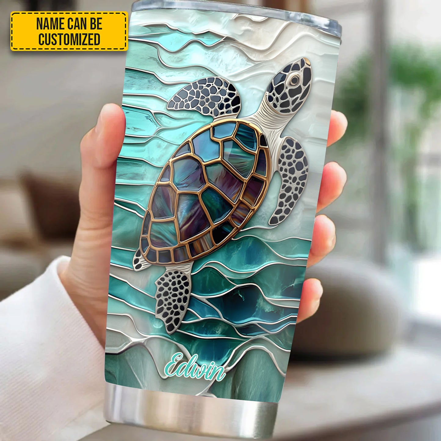 Turtle Ocean - Personalized Turtle Tumbler