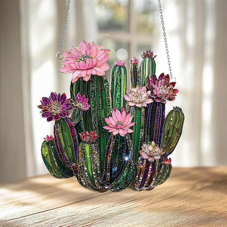 Cactus Window Hanging Acrylic