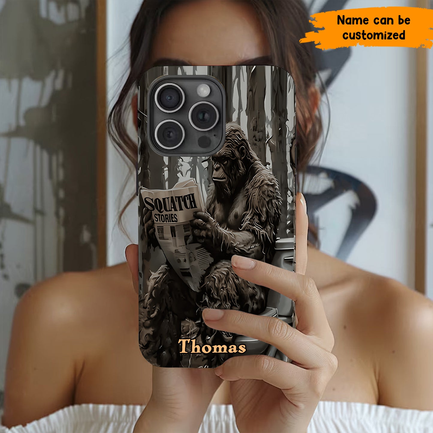 "Squatch Stories” – Personalized Bigfoot Phone Case