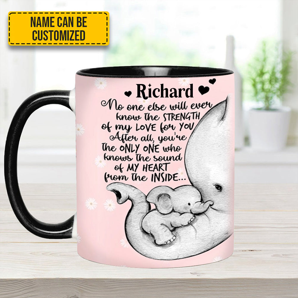 Elephant Mother's Day - Personalized Accent Mug