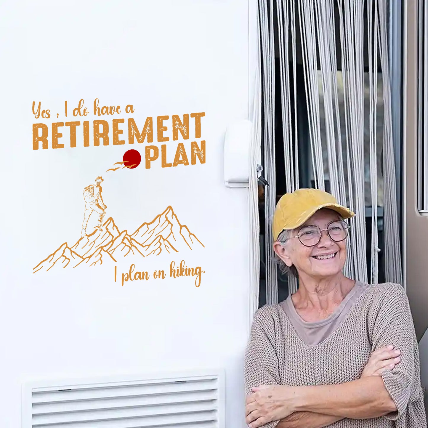 Mountain Retirement Dreams Decal, Decor Decal
